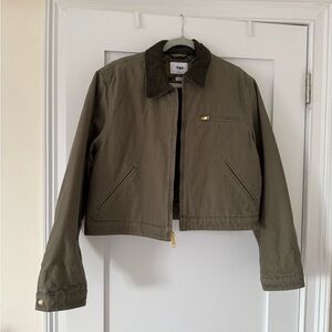Aritzia TNA Barley Jacket Green